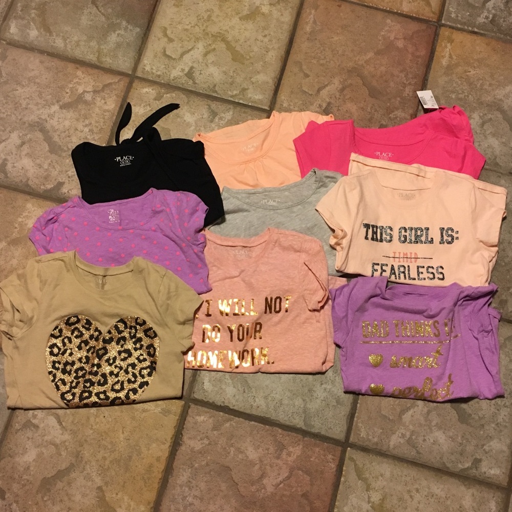 9 children’s place girl’s M 7/8 shirts